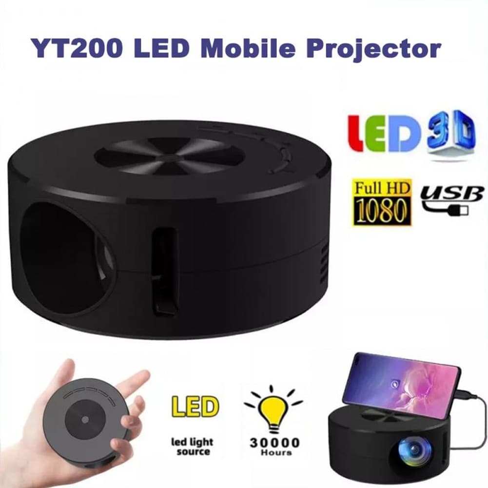 Proyector LED Portátil WiFi 1080P