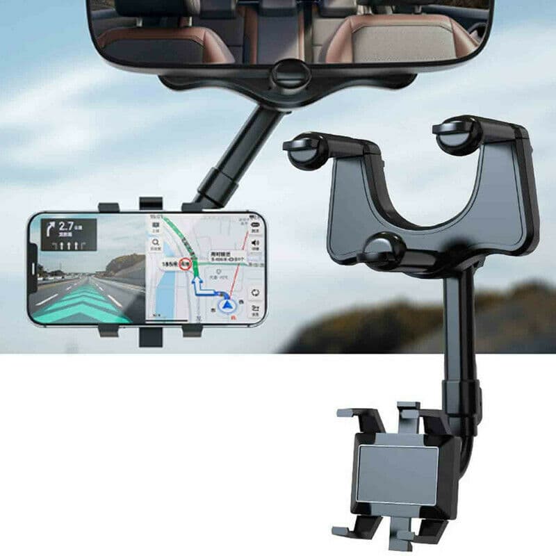 Soporte Giratorio para Espejo Retrovisor con Navegador