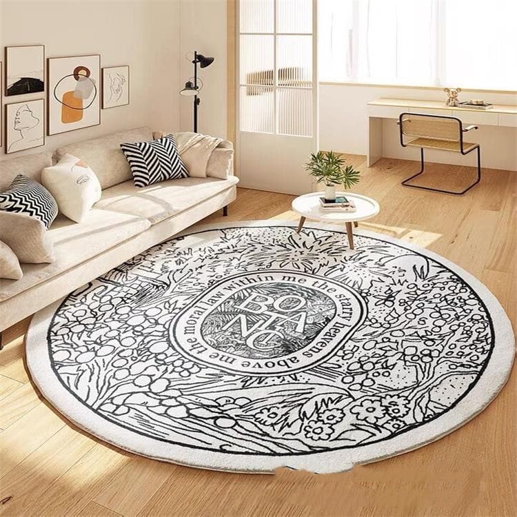 Alfombra Redonda Grande para Salón y Dormitorio