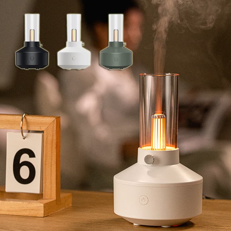 Difusor de Aromas Retro LED con Humidificador