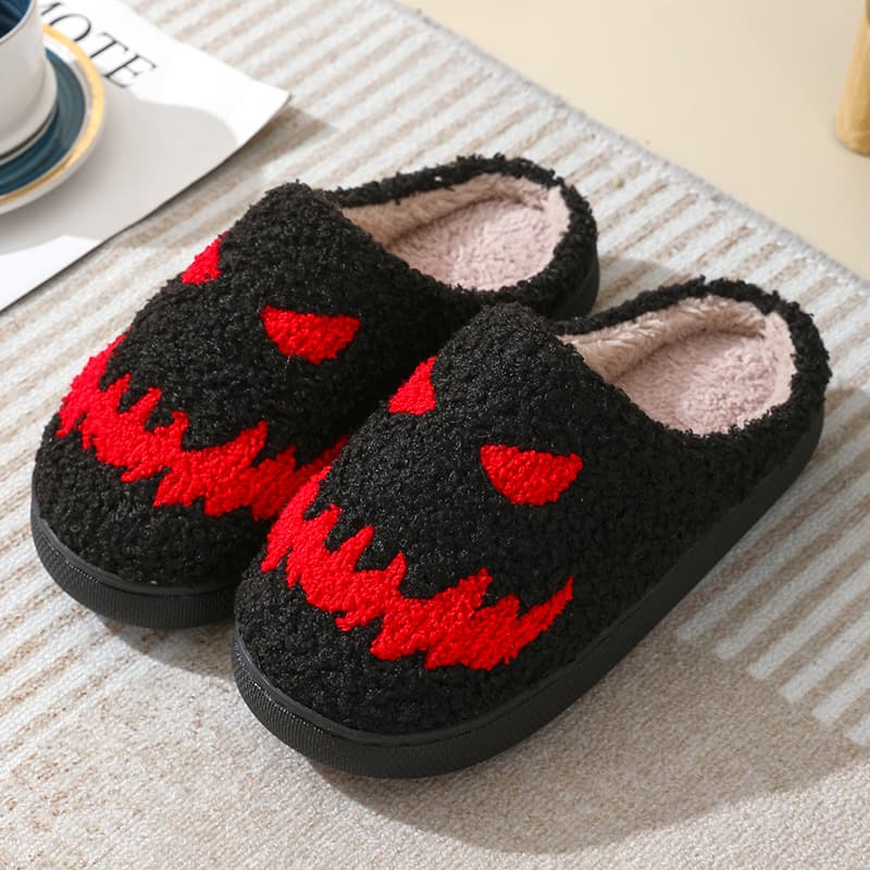 Zapatillas de Casa Halloween Calavera Algodón Pareja