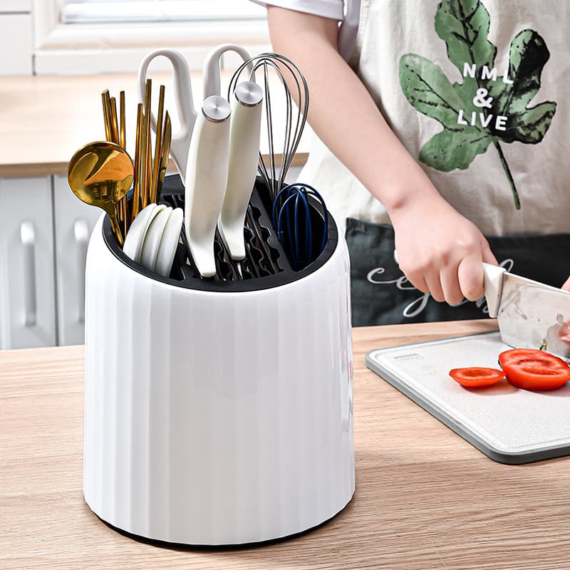 Organizador de cocina giratorio con drenaje