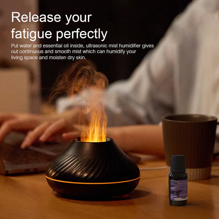 Difusor Aroma RGB 130ml con Efecto Llama