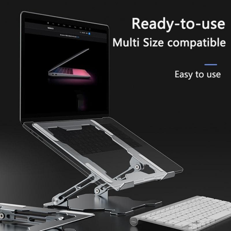 Soporte Portátil Ajustable para Laptop de Aluminio