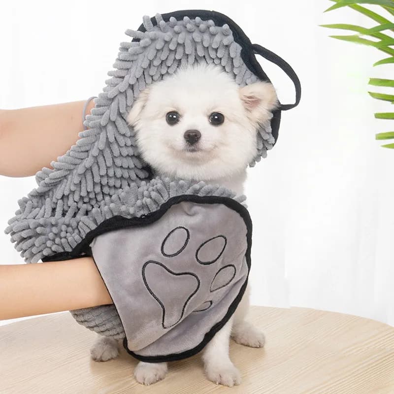 Toalla absorbente de microfibra para perros