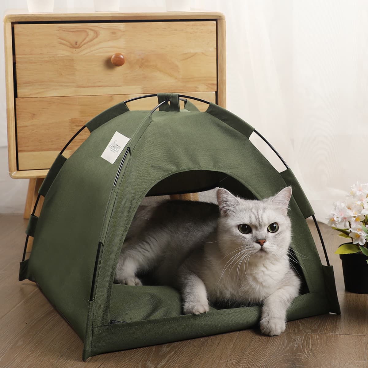 Tienda Carpa para Gatos y Perros con Colchoneta Refrescante