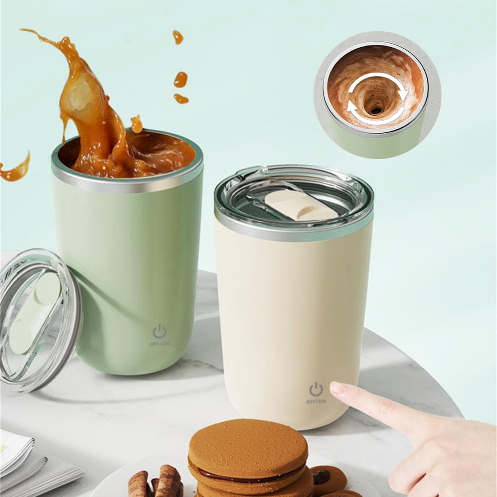 Taza Mezcladora Automática de 350ml Acero Inoxidable