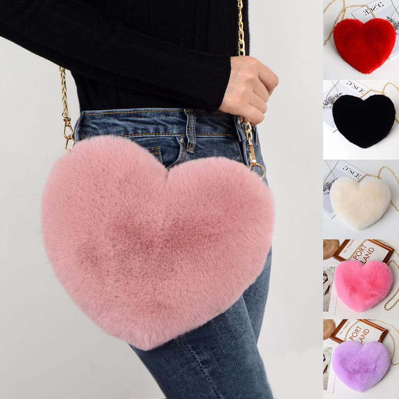 Bolso de Cadena Peluche para Mujer - Diseño Romántico