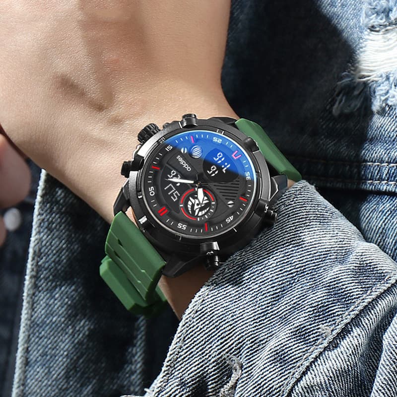 Reloj Deportivo Hombre Metal Luminoso