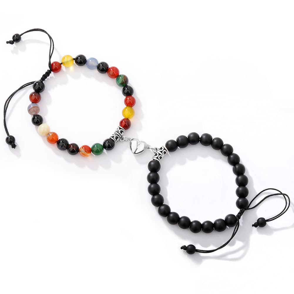 Pulseras de Pareja Magnéticas con Inducción de Vibración