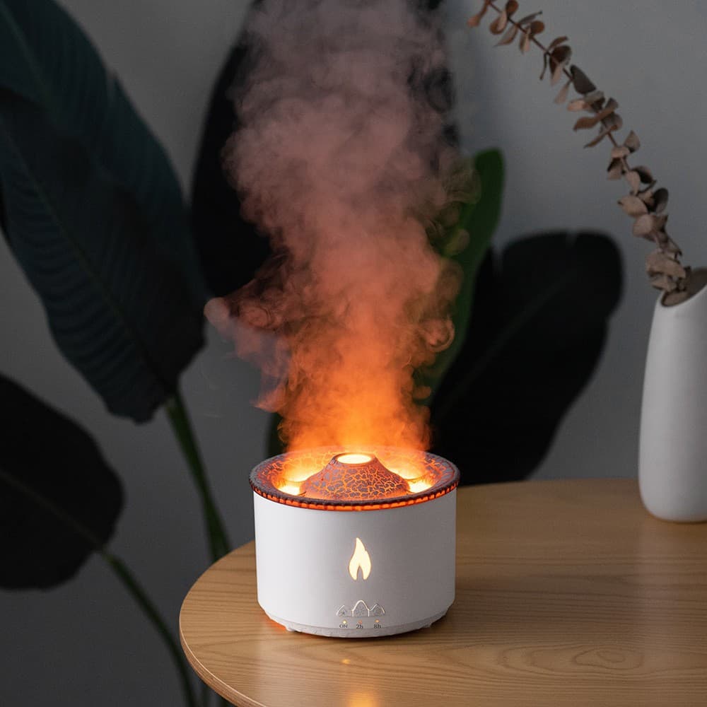 Humidificador Anillo Volcán con Spray Bicolor
