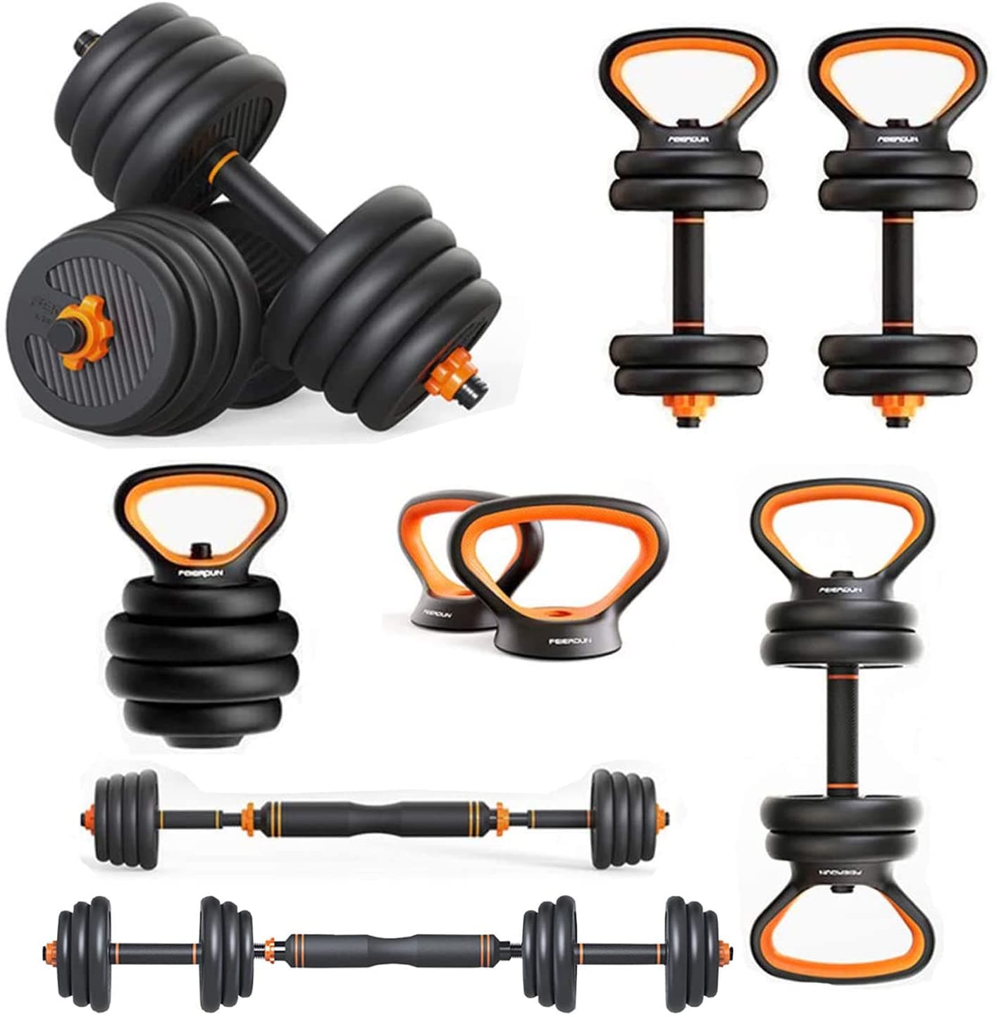 Mancuernas Kettlebells Barras Multifunción 6 en 1