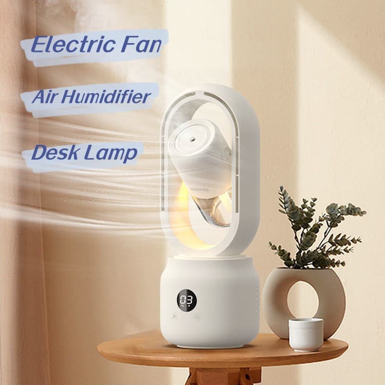 Ventilador Portátil Recargable con Nebulizador y Humidificador