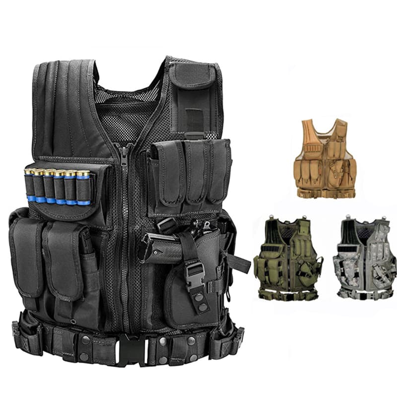 Chaleco Táctico Militar Molle con Portaplacas