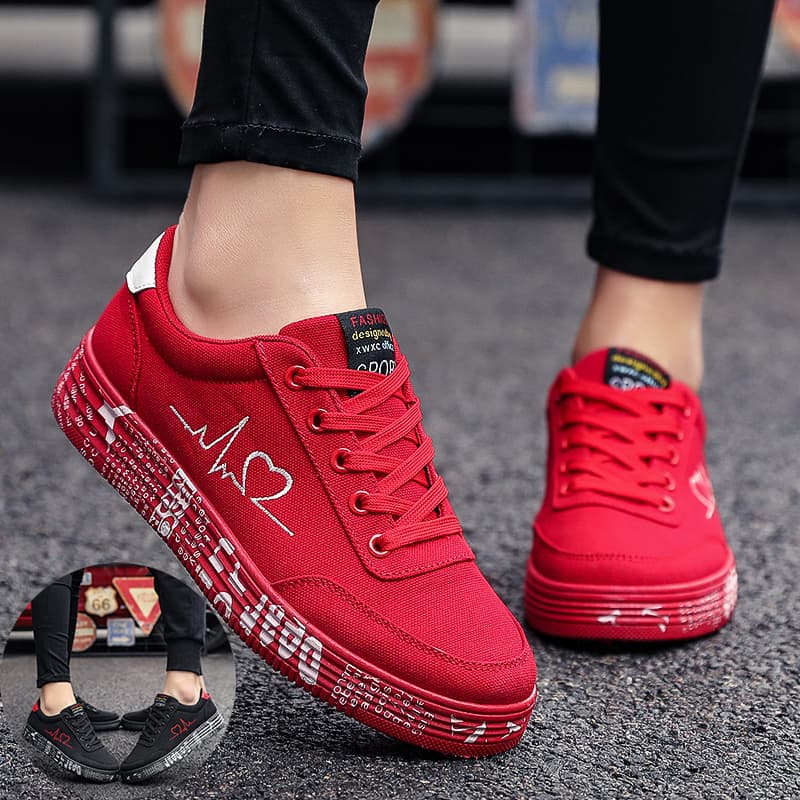 Zapatillas Love Print Canvas Unisex