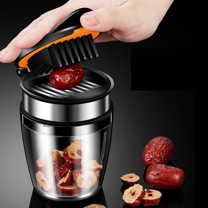 Gadget de Cocina Integrado con Cortador de Frutas