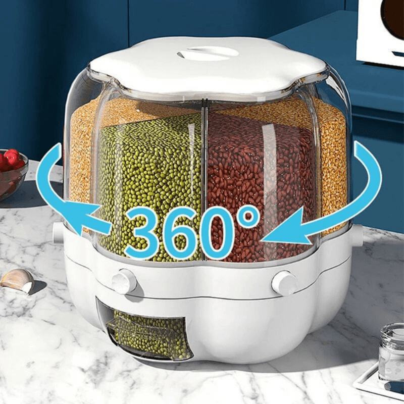 Dispensador de Cereales Giratorio 360° Hermético