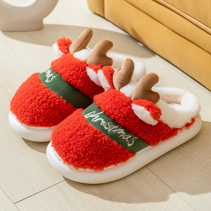 Pantuflas Invierno Reno Cómodas Casa