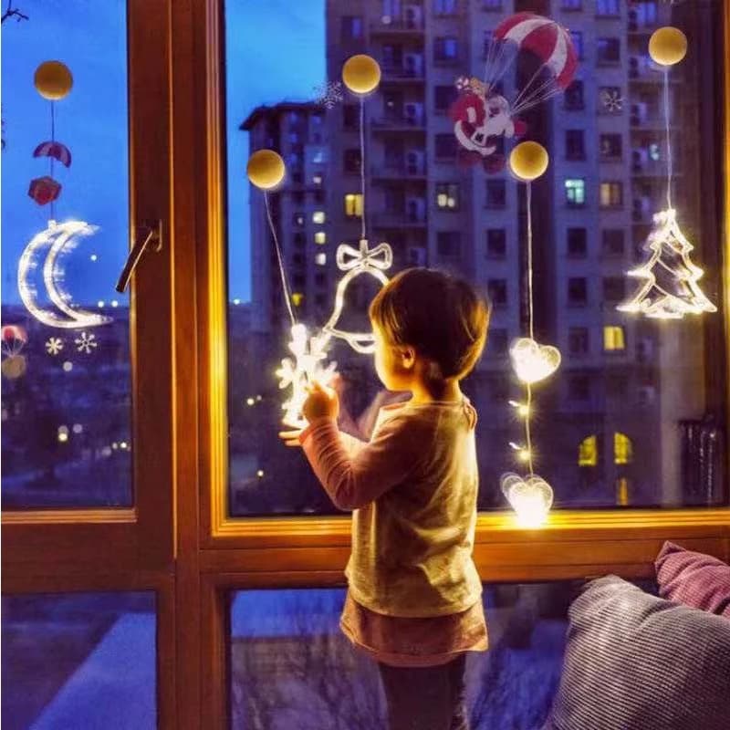 Cortina de Luces LED Navideñas Estrella