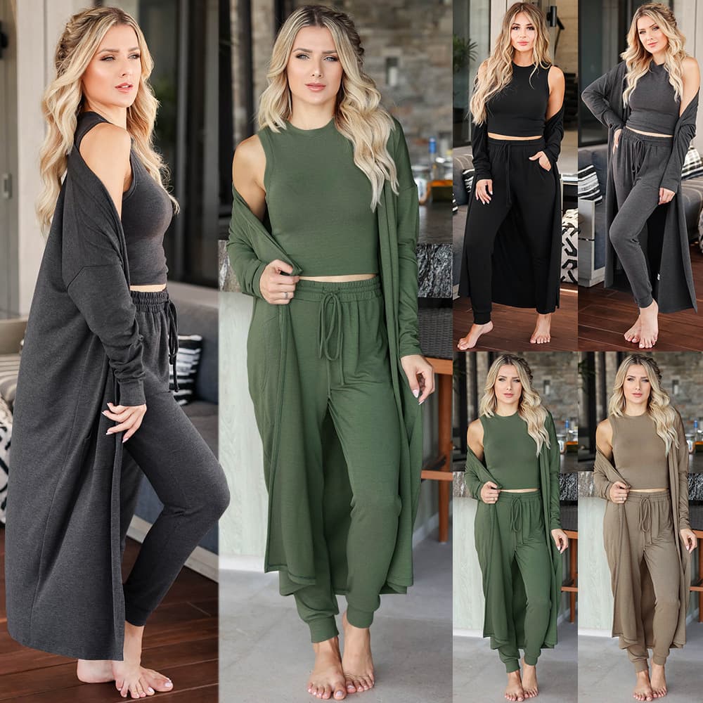 Conjunto deportivo mujer: chaleco ajustado y pantalón