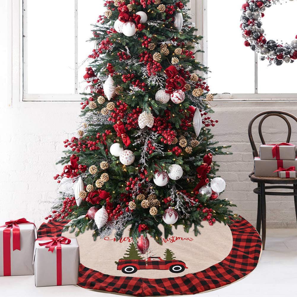 Falda Árbol de Navidad Lino 120 cm
