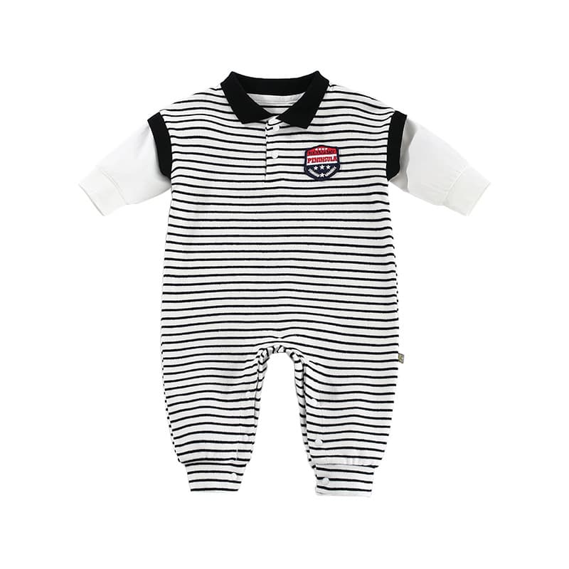 Pelele Rayado para Bebé Niño Otoño