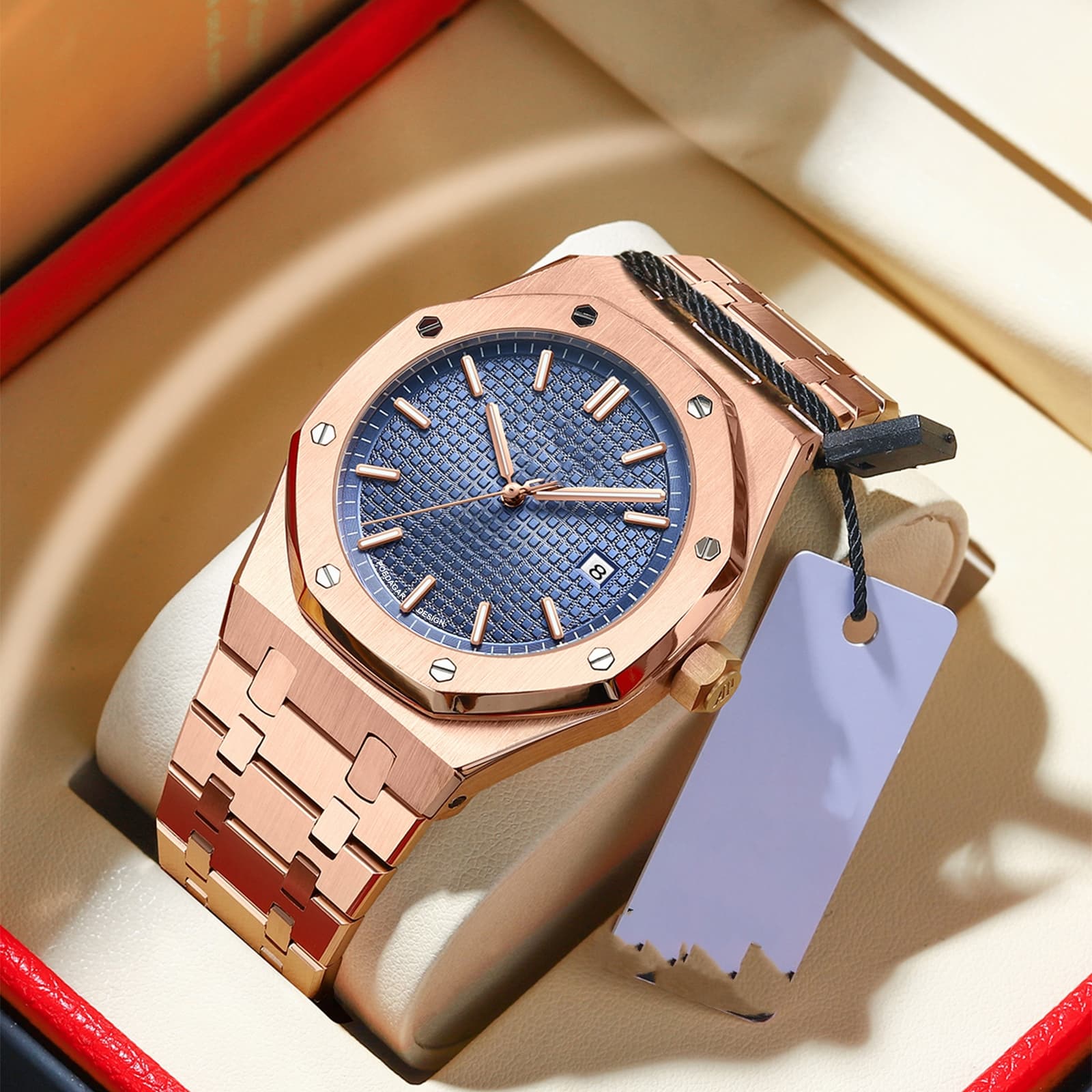 Reloj Calendario Luminoso Impermeable Estilo Business