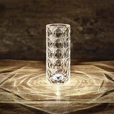 Proyector LED Rose Light Shadow - Lámpara Atmósfera Cristal Diamond