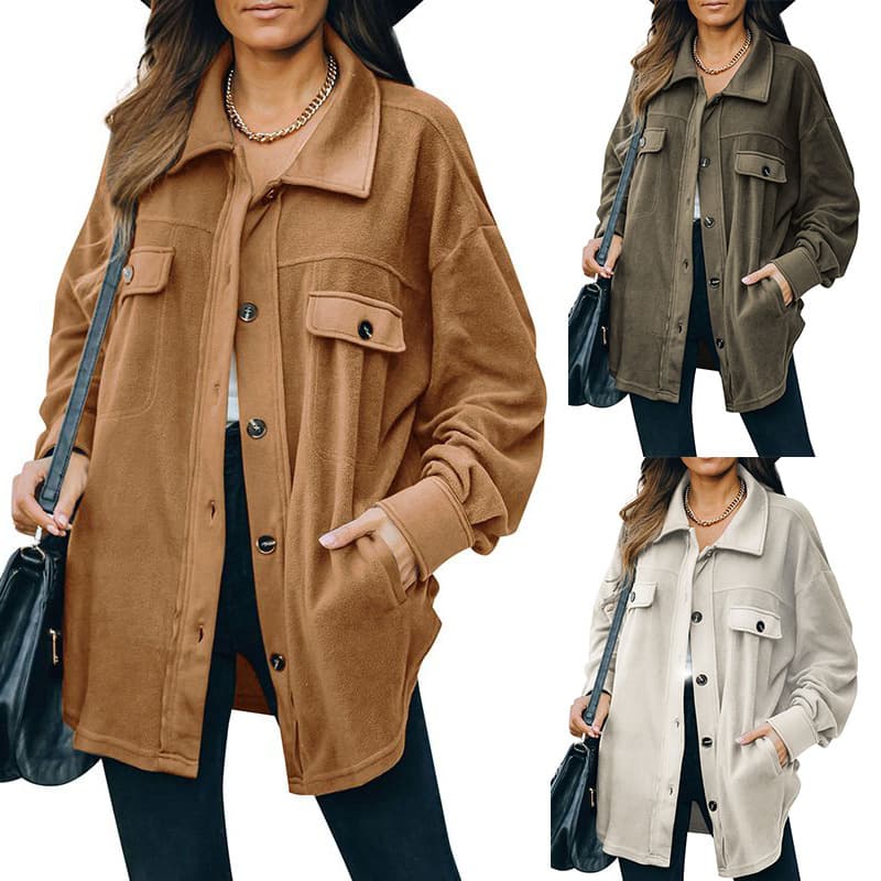 Chaqueta Cardigan Fleece con Solapa