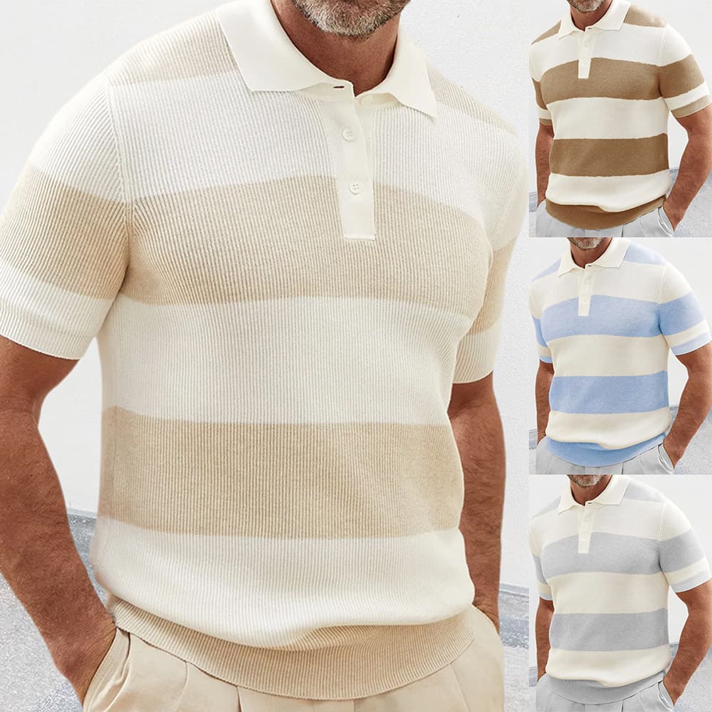 Jersey de Rayas Verano para Hombre
