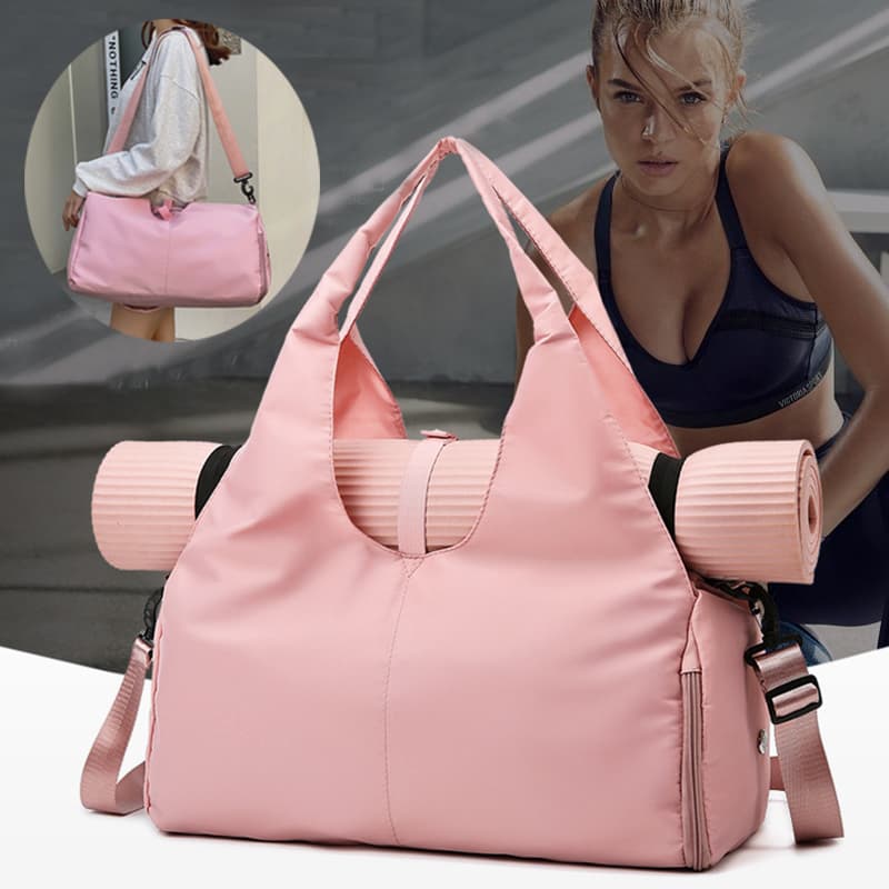 Bolsa de Yoga y Deporte con Compartimento Seco-Húmedo