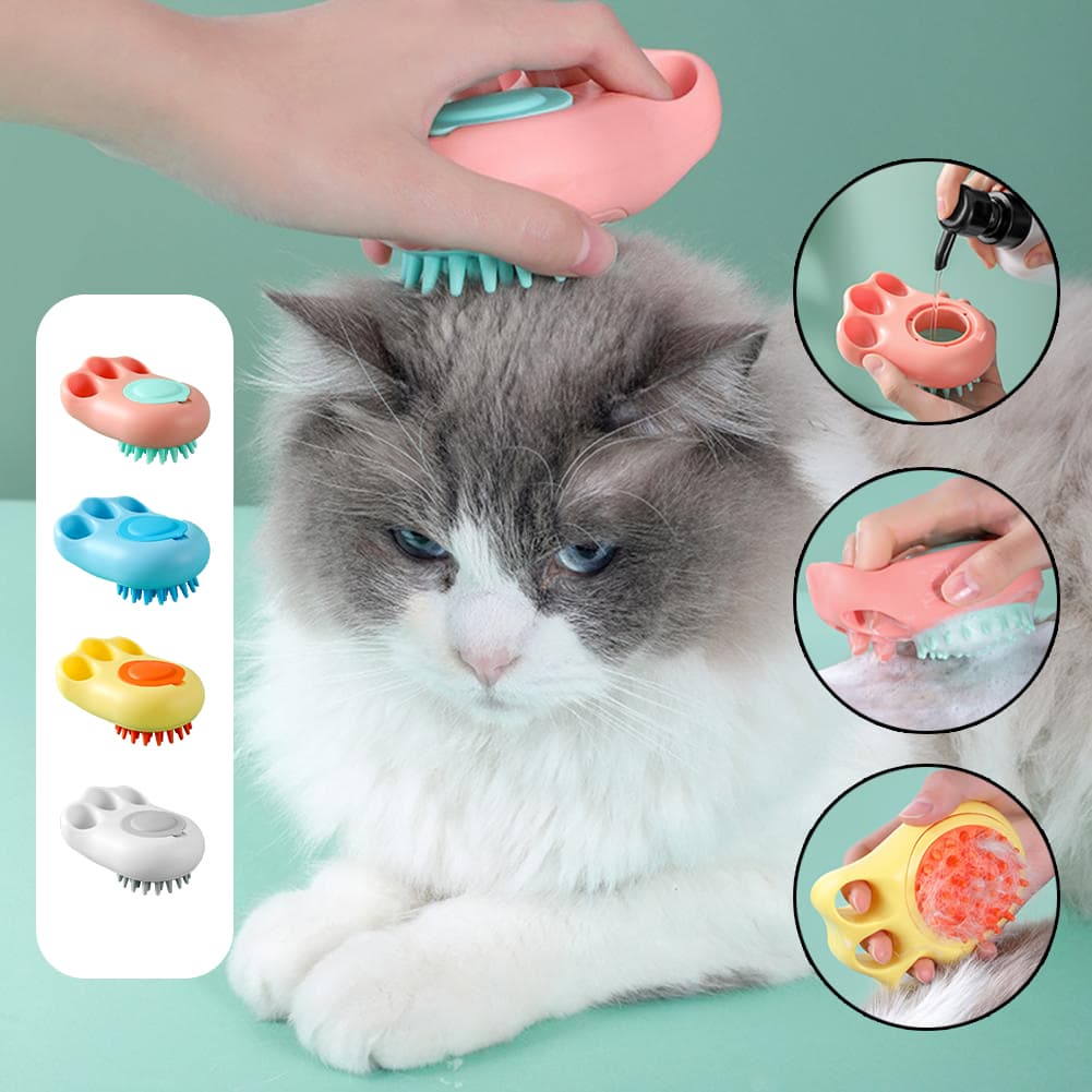 Cepillo de Baño para Mascotas con Forma de Patita