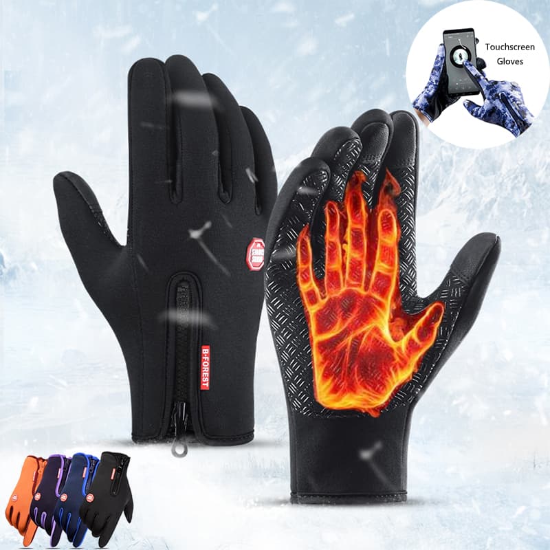 Guantes deportivos impermeables con pantalla táctil