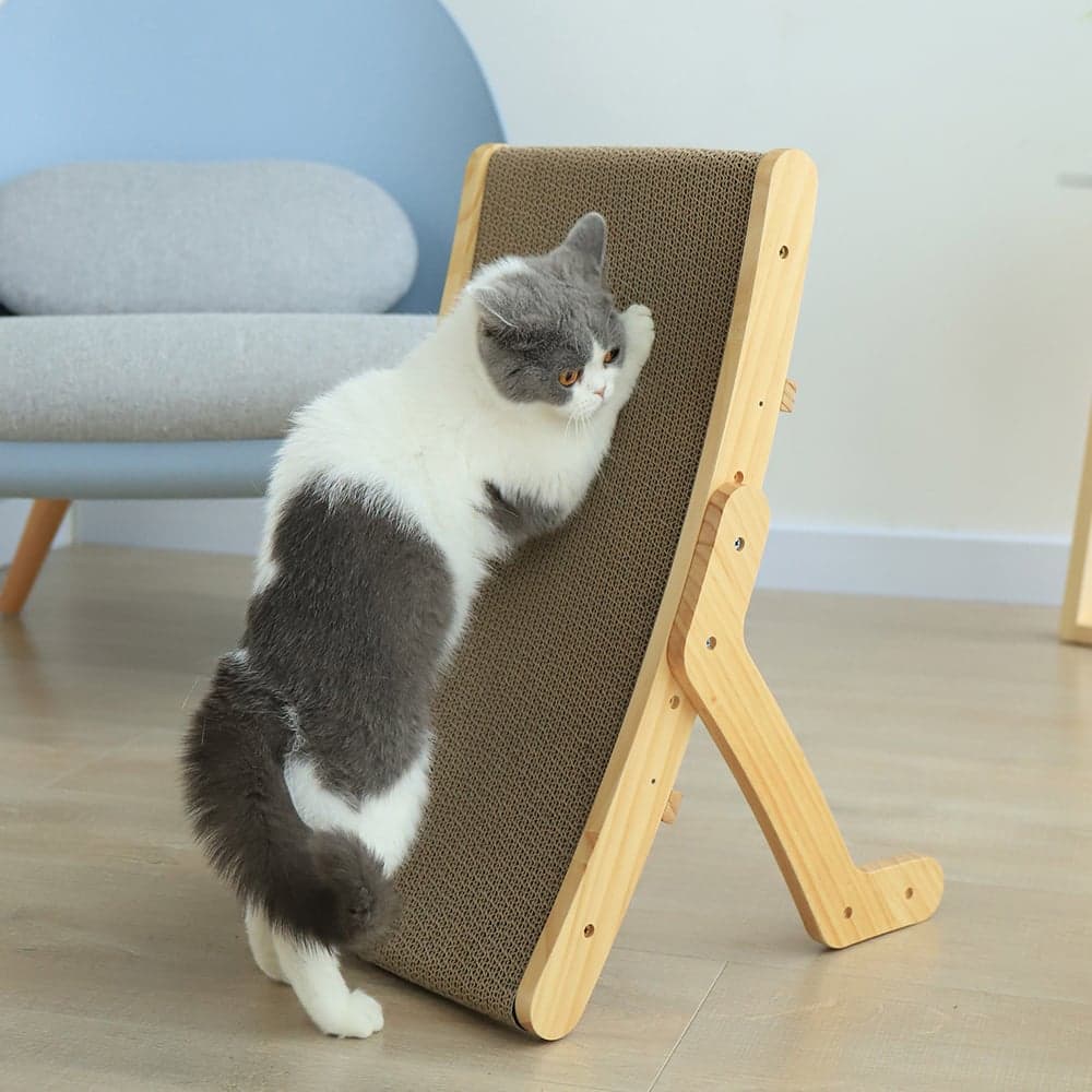 Rascador Vertical Corrugado para Gatos con Núcleo Reemplazable