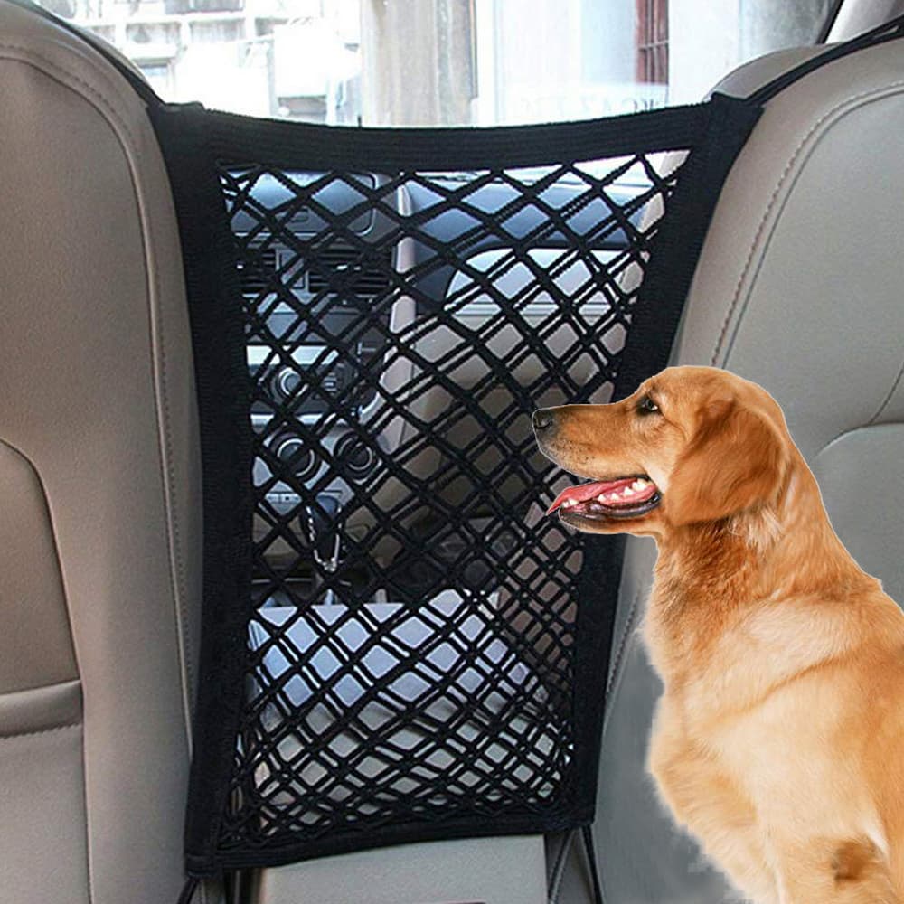 Barrera de Seguridad Elástica para Mascotas y Niños en Coche