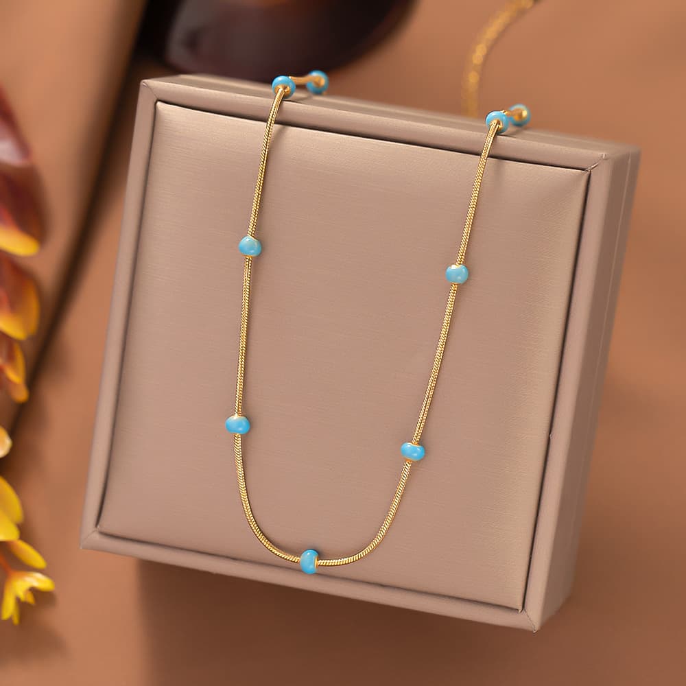 Gargantilla Titanium con Esfera Brillante para Mujer