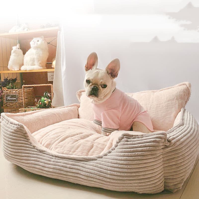 Cama de peluche para perros extraíble y lavable