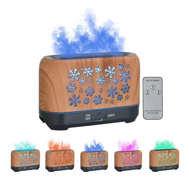 Humidificador Navideño Copo de Nieve con Aromaterapia