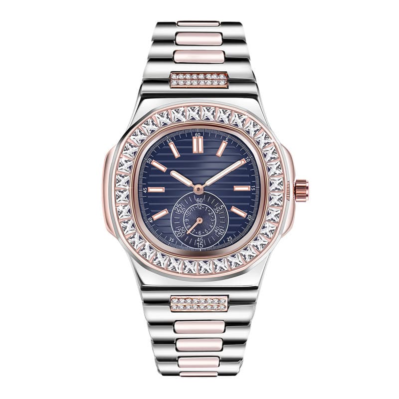 Reloj de Pulsera Lujo Hombre Diamantes Aleación