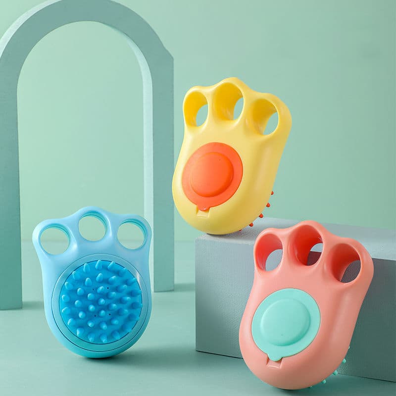 Cepillo de Baño y Masaje para Gatos y Perros