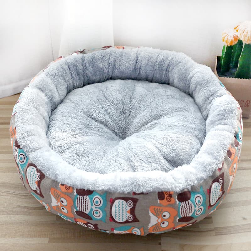 Cama de algodón acolchada para perros y gatos