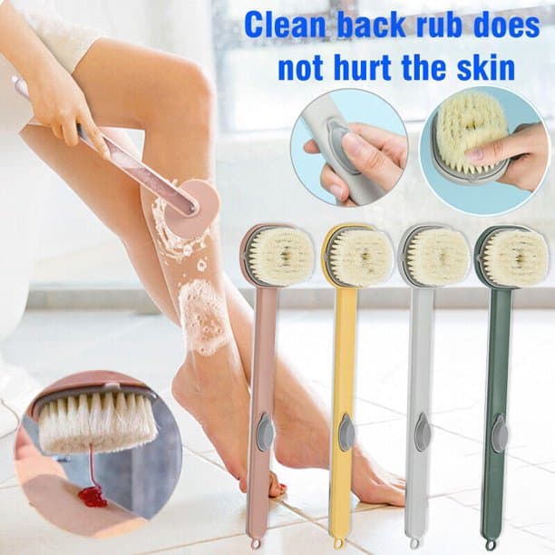 Cepillo Ducha Dual Desmontable con Masajeador
