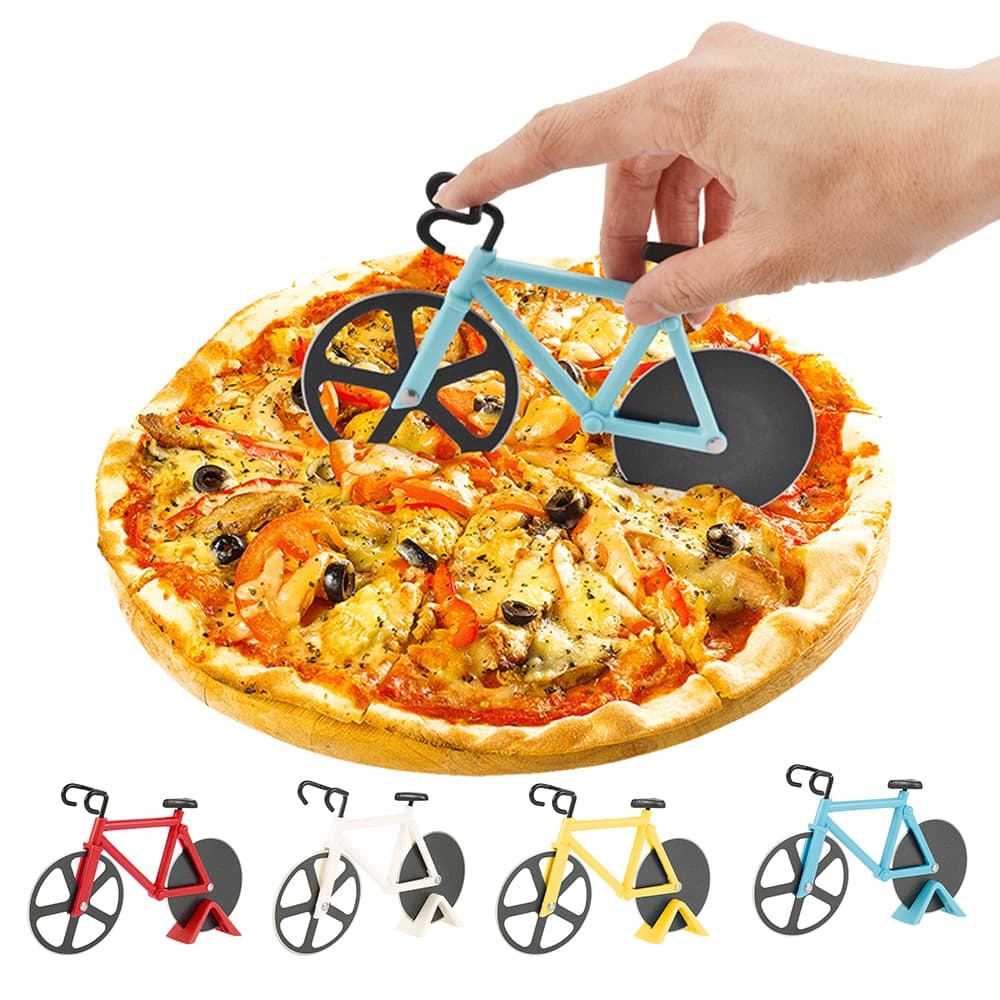 Cortador de Pizza Rueda Bicicleta en Acero Inoxidable