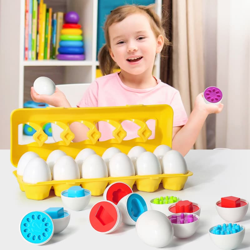 Huevo Educativo Inteligente para Aprender Formas Montessori
