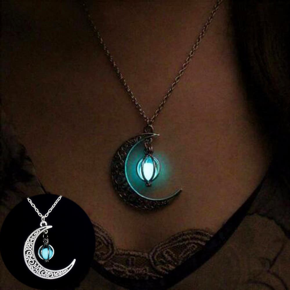 Collar Piedra Luminosa Brillo Natural Mujer