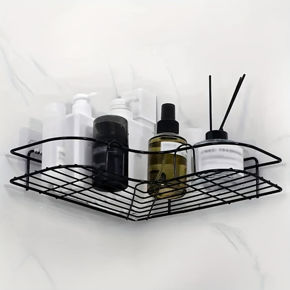 Estante de baño triangular sin taladro
