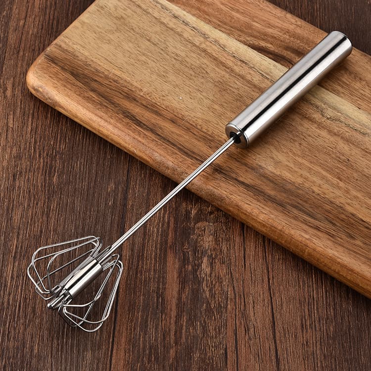 Batidor de Huevos Semiautomático Acero Inoxidable