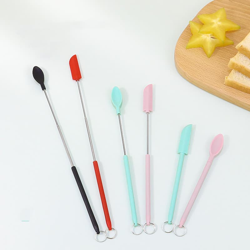 Espátula de Silicona Retráctil Mini Cosmética