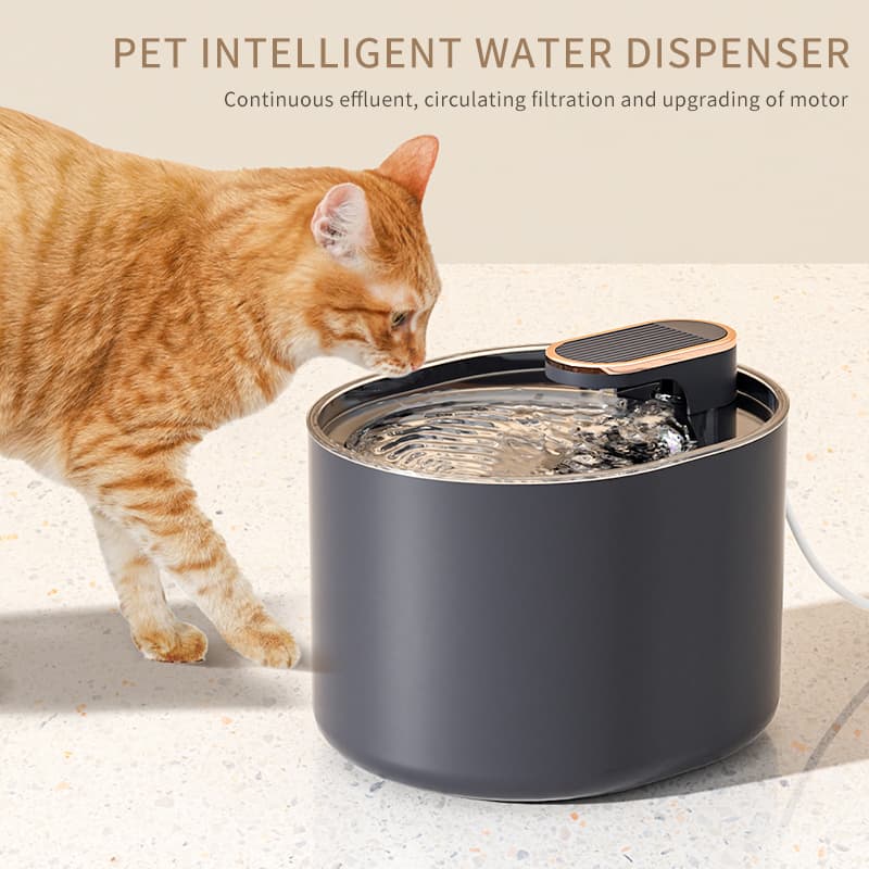 Fuente de Agua Automática para Mascotas con Comedero Silencioso