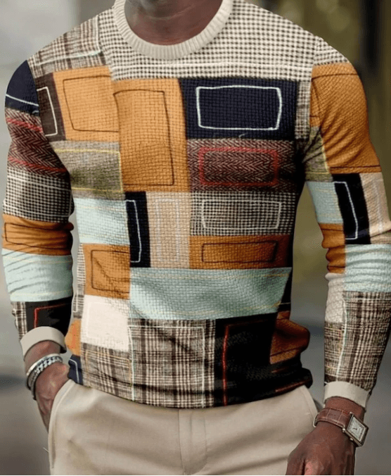 Sudadera 3D Casual para Hombre de Manga Larga